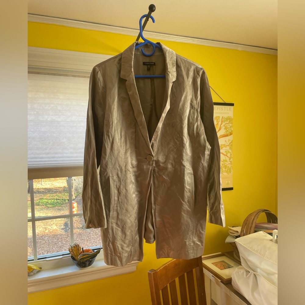 gray eileen fisher jacket
